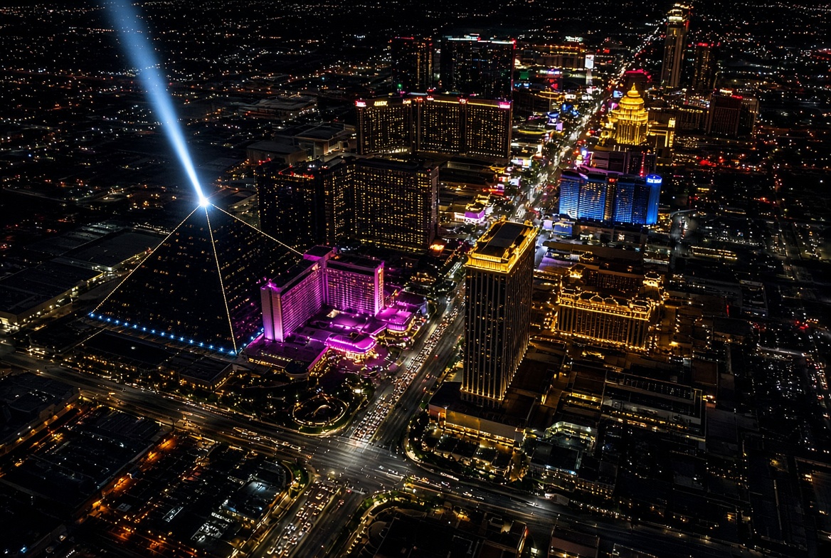 The Las Vegas Strip at night